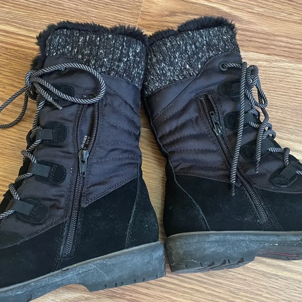 Bear Trap Winter Stay Dry System Women's Boots Size 7.5 Black